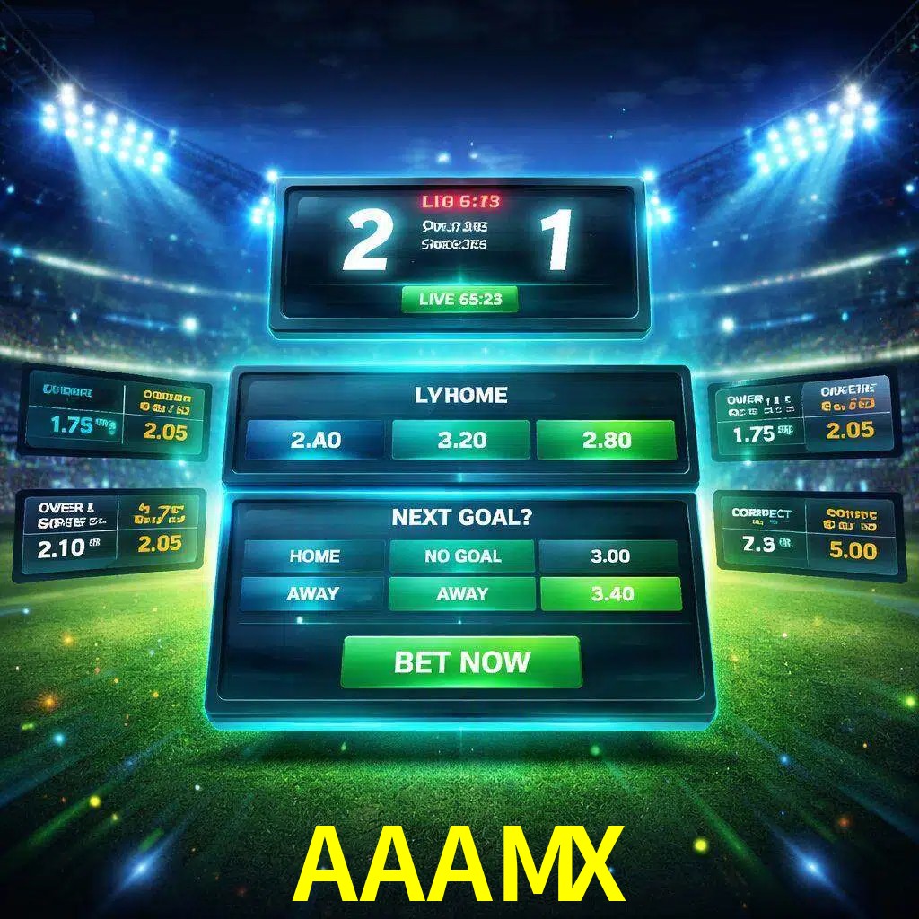 Vista de apuestas en vivo AAAMX durante un partido en curso