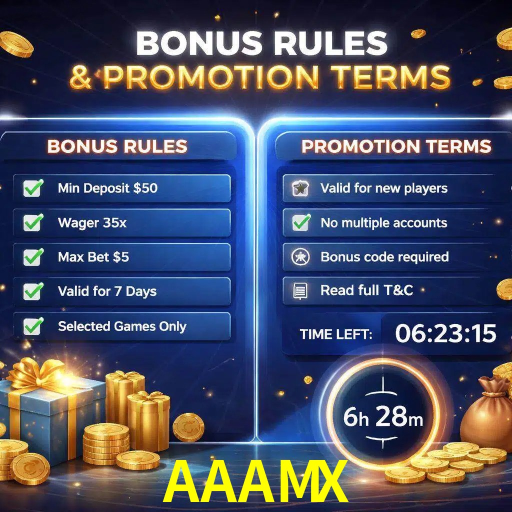 Reglas de promoción AAAMX y condiciones de bonos explicadas visualmente